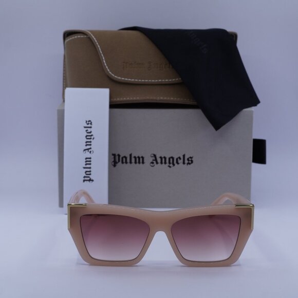 Palm Angels PERI099 HOLLYWOOD 6129 Cat Eye Sunglasses - Light Pink/Red Gradient - Picture 3 of 11